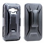 Wholesale Samsung Galaxy J3 Edge Holster Combo Belt Clip (Black)